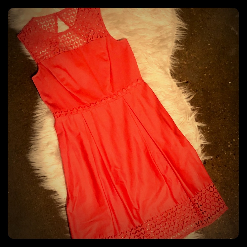 Calvin Klein Crochet Coral Sundress